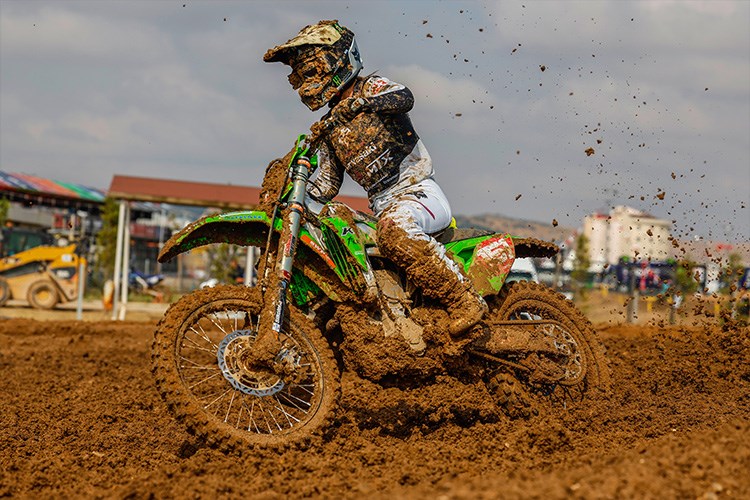 Questionable conditions meant many riders went down during the race